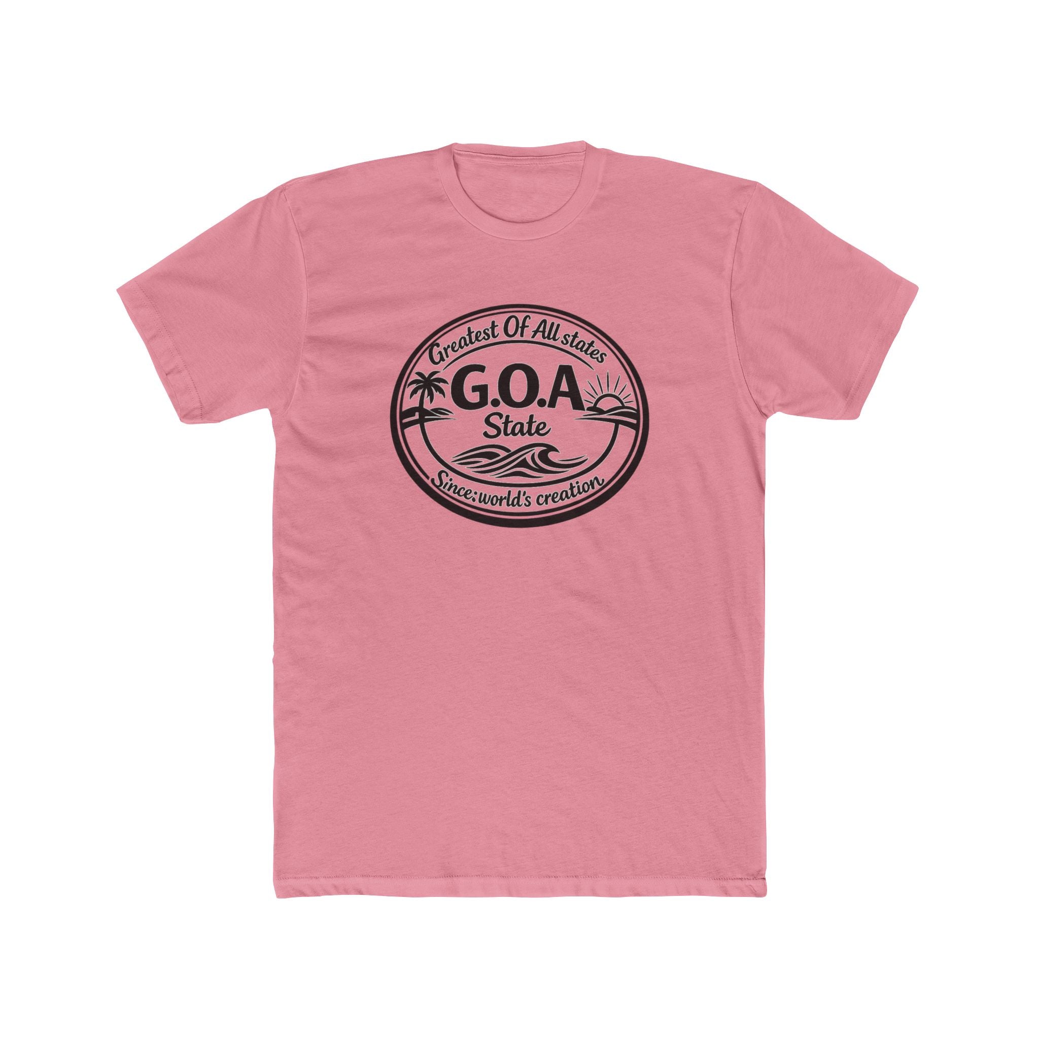 GOA State Graphic Tee — 'Greatest Of All States' Beach Logo T‑Shirt