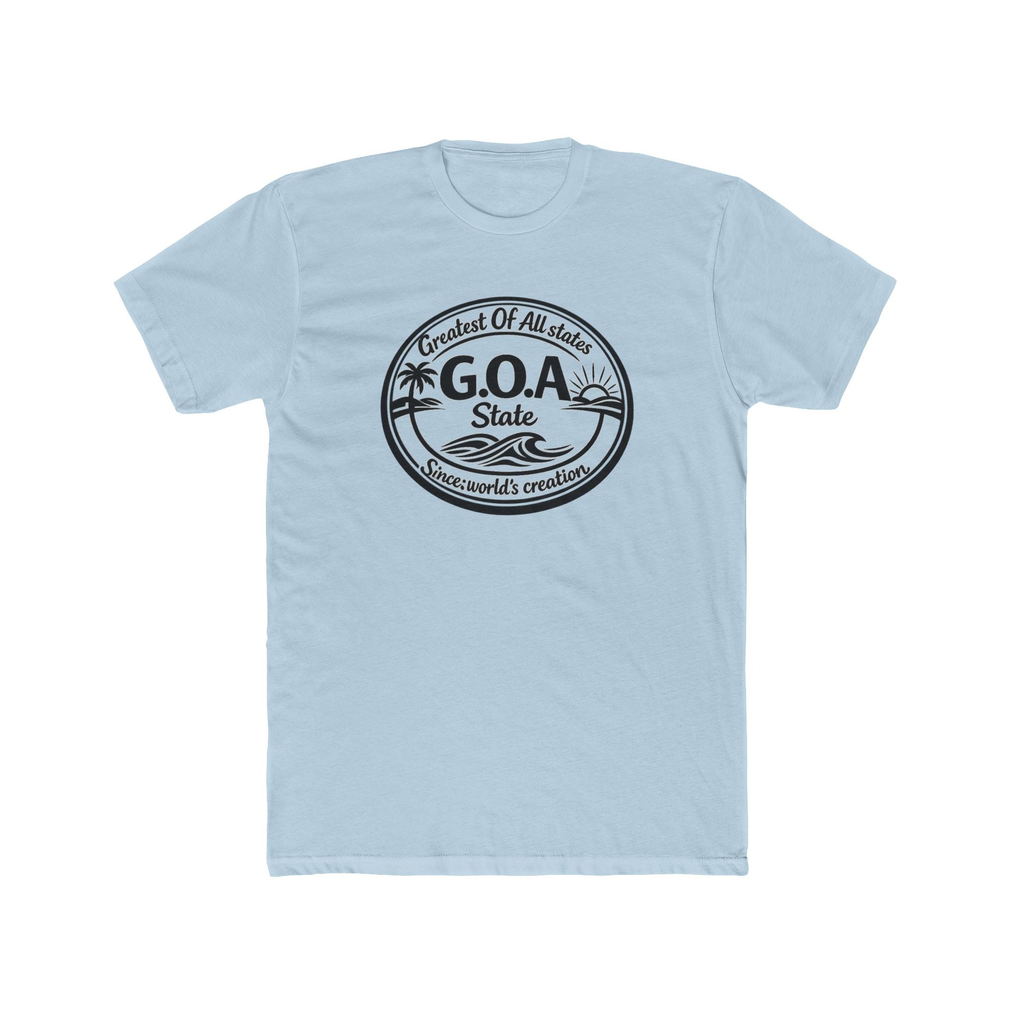 GOA State Graphic Tee — 'Greatest Of All States' Beach Logo T‑Shirt