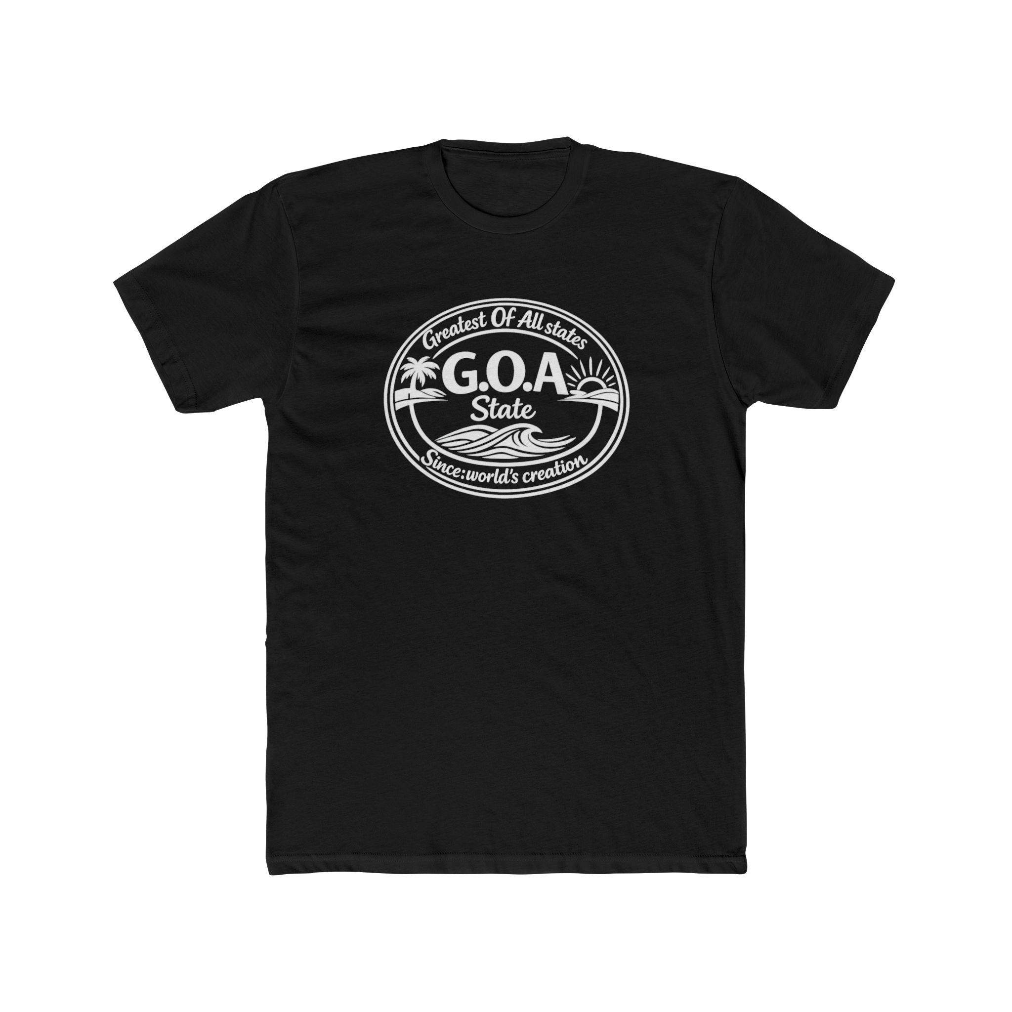 GOA State Graphic Tee — 'Greatest Of All States' Beach Logo T‑Shirt