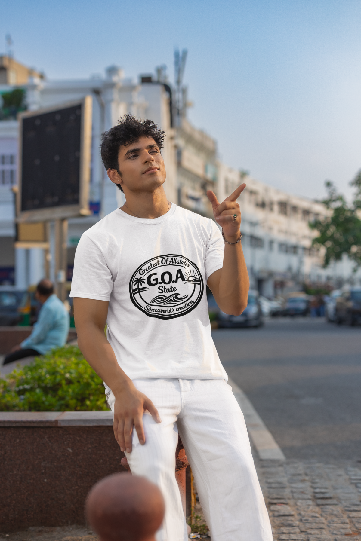 GOA State Graphic Tee — 'Greatest Of All States' Beach Logo T‑Shirt