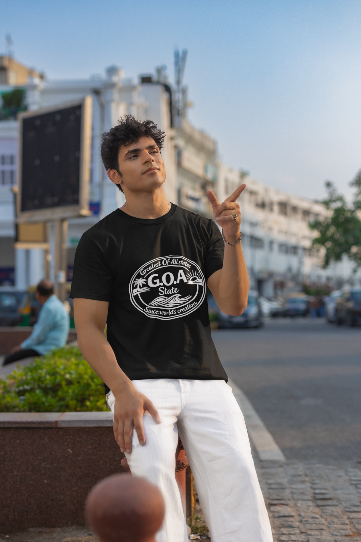 GOA State Graphic Tee — 'Greatest Of All States' Beach Logo T‑Shirt